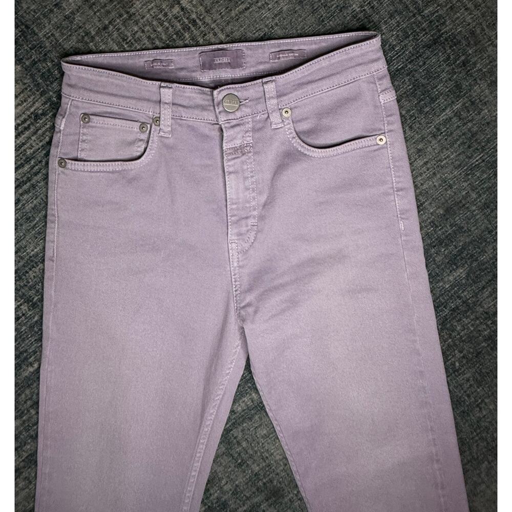 CLOSED Italy Lavender Lilac Skinny Jeans Sz 27 Organic Cotton Made in Italy